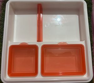 White Plastic Square Food Container