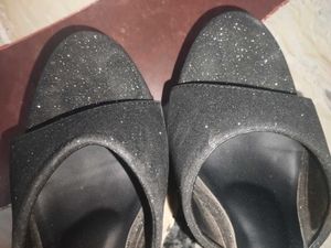Sparkly Black Heels