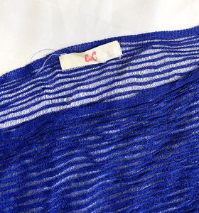 Pinterest Navy Blue Mesh Top By C&amp;C