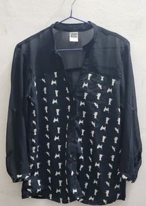 Black Georgette Shirt From Vero Moda