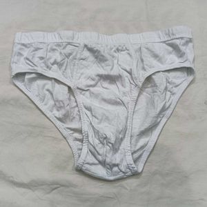 Men's White ⭐ Cotton Briefs