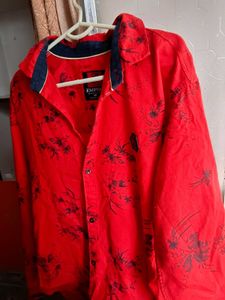 Empire Red Floral Button-Down Shirt