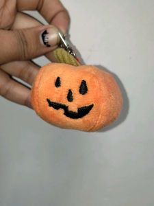 Cute Plush pumpkin Keychain