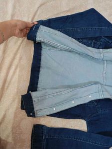 *Free Delivery*🔥Classic Cropped Blue Denim Jacket