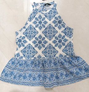 Boho Print Halter Neck Top