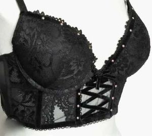 Black Lace Corset Bralette