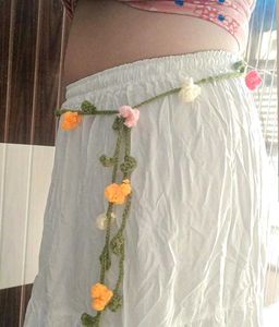 Pinteresty🎀Boho Floral Crochet Belt