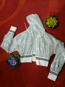 White Sequin Jacket