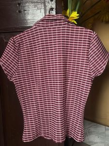 Striped Button-Up Top