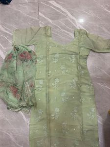 Elegant Pastel Kurta Set with Dupatta