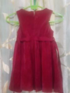 Cute Red velvet Dress