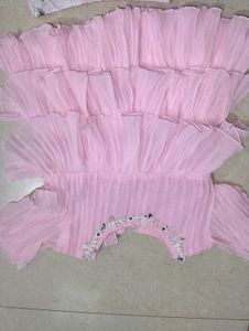 Baby Girl Pink Tiered Ruffled Outfit