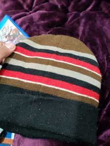 Striped Beanie Hat