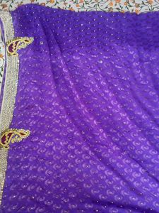 Beautiful Purple Colour Saree