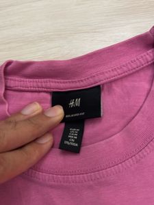 H&amp;M Pink Graphic T-Shirt