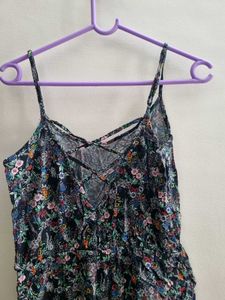 Floral Print Jumpsuit