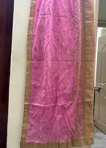 Pink Embroidered Anarkali suit