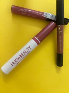 Huda Beauty, Lakme & PnL Lipsticks Set