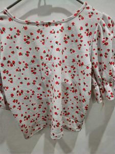 beautiful red flower top for women❤️
