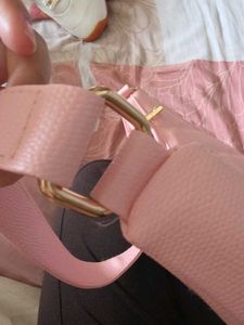 Pink Quilted soulder Bag