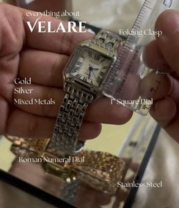 Velare Cartier Inspired Silver Strap Watch