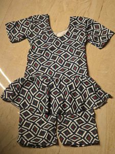 Stylish Printed Swimsuit Set