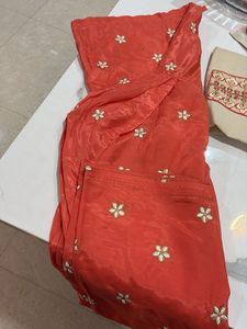 Designer Kurta Set with Dupatta lil spot on it