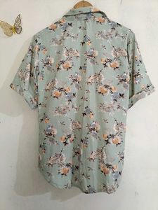 Pastel green half shirt