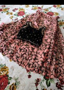 🎊Pink Lehenga Choli Set with Black Blouse🎊
