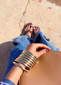 Golden Bangle Set of 8
