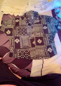 Stylish Printed Button-Up Shirt