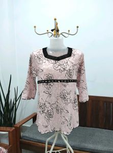 Elegant Pink Floral Kurta