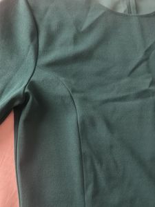 Elegant Teal Long-Sleeve Mini Dress