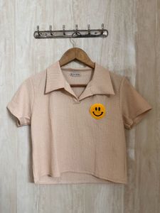 Cute Smiley Face Crop Top