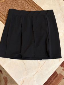 black shorts