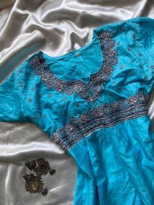 Beautiful Blue Ethnic Kurti
