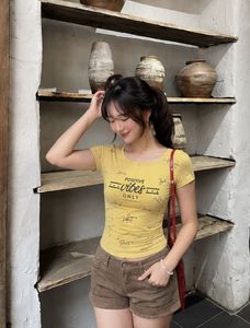 Yellow "Positive Vibes Only" T-Shirt