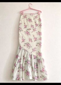 Floral Print Maxi Skirt