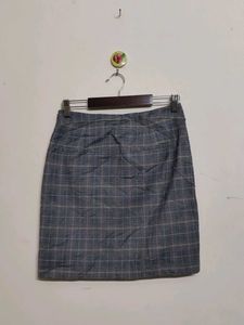 Plaid Mini Wrap Skirt