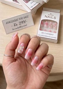 Beautiful Butterfly Press-On Nails