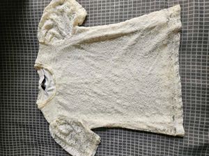 Elegant White Lace Puff Sleeve Top 🤍✨️