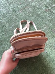 Beige side Bag