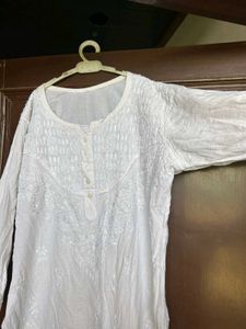 White Chikankari Kurta