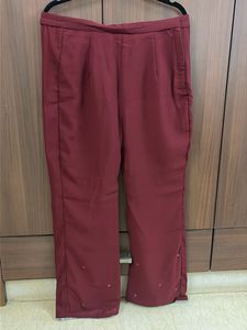 Embellished Maroon Kurta &amp; Pants