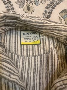 Striped Casual Shirt with Pocket Detail