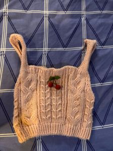 Cute Cherry Knit Cardigan