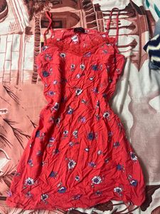 Cute Floral Print Summer Dress