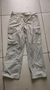 beige cargo denim
