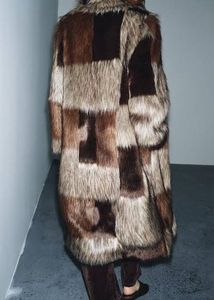 ZARA ZW LIMITED EDITION Patchwork  Fur Coat