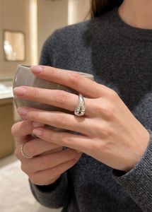 New Minimalist Silver Bean Ring